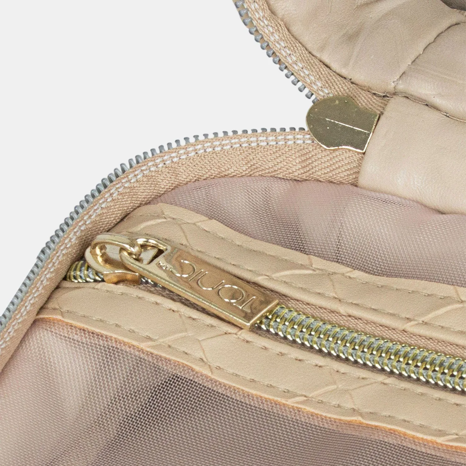 Hanging Cosmetic Bag - Woven Sand