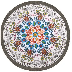 Indian Mutifuncation Bohemian Round Beach Tapestry Hippie Throw Yoga Mat Towel Picnic Mat