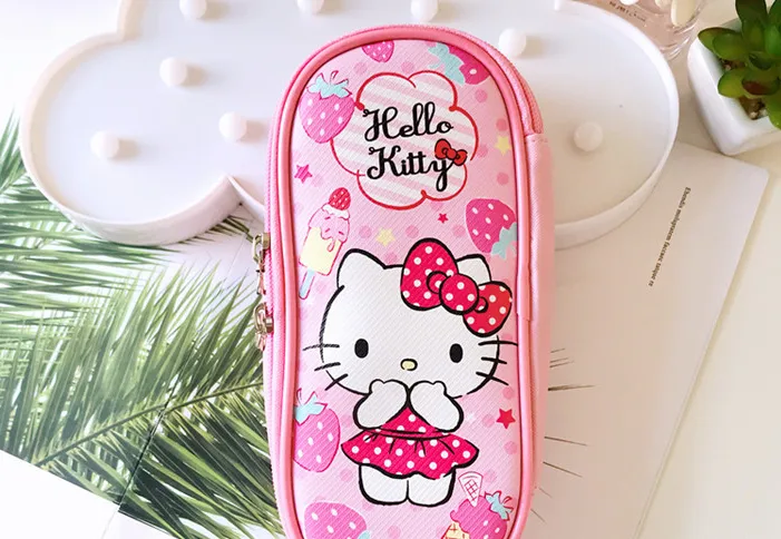 Kawaii Plaid Pencill Bag