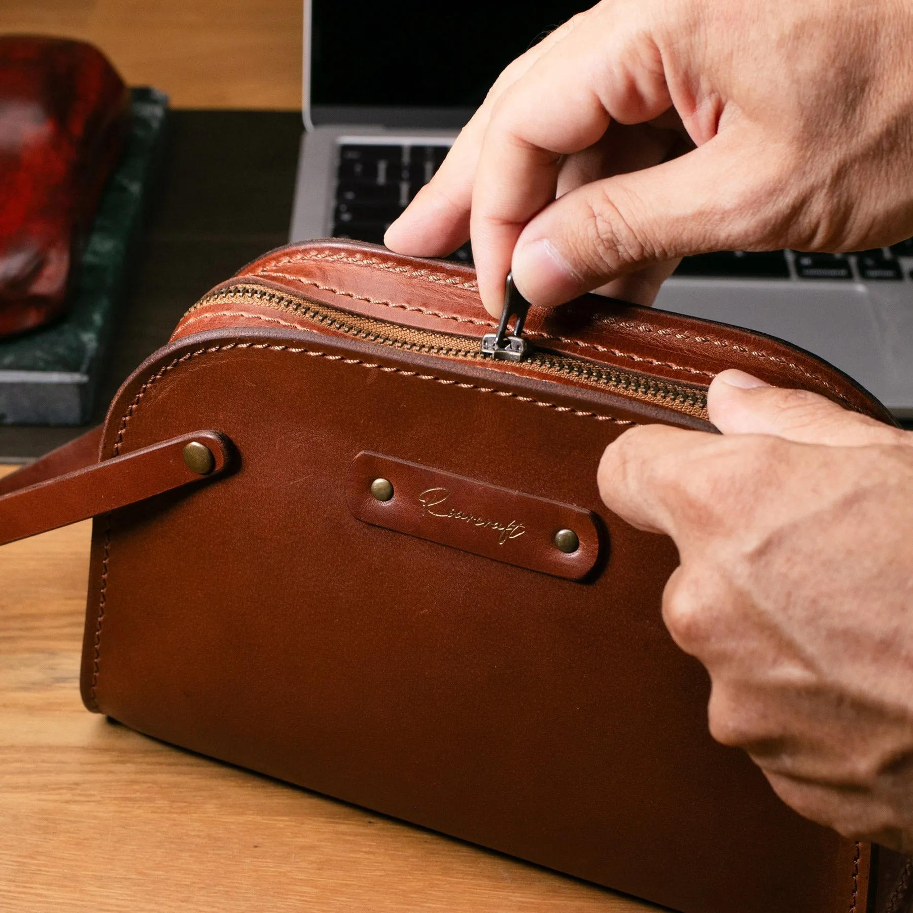 Leather Clutch - Mens Daily Handbag