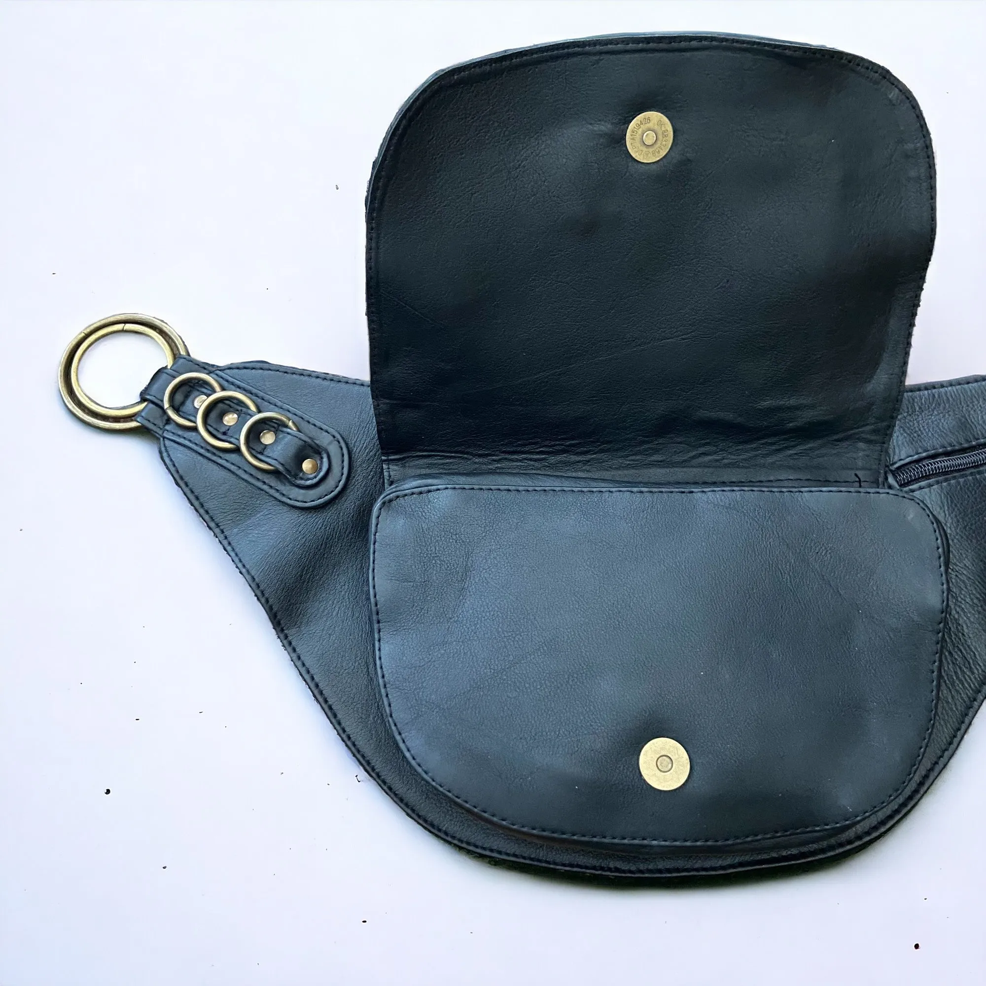 Leather Nelya Belt - Black  | Ex Display