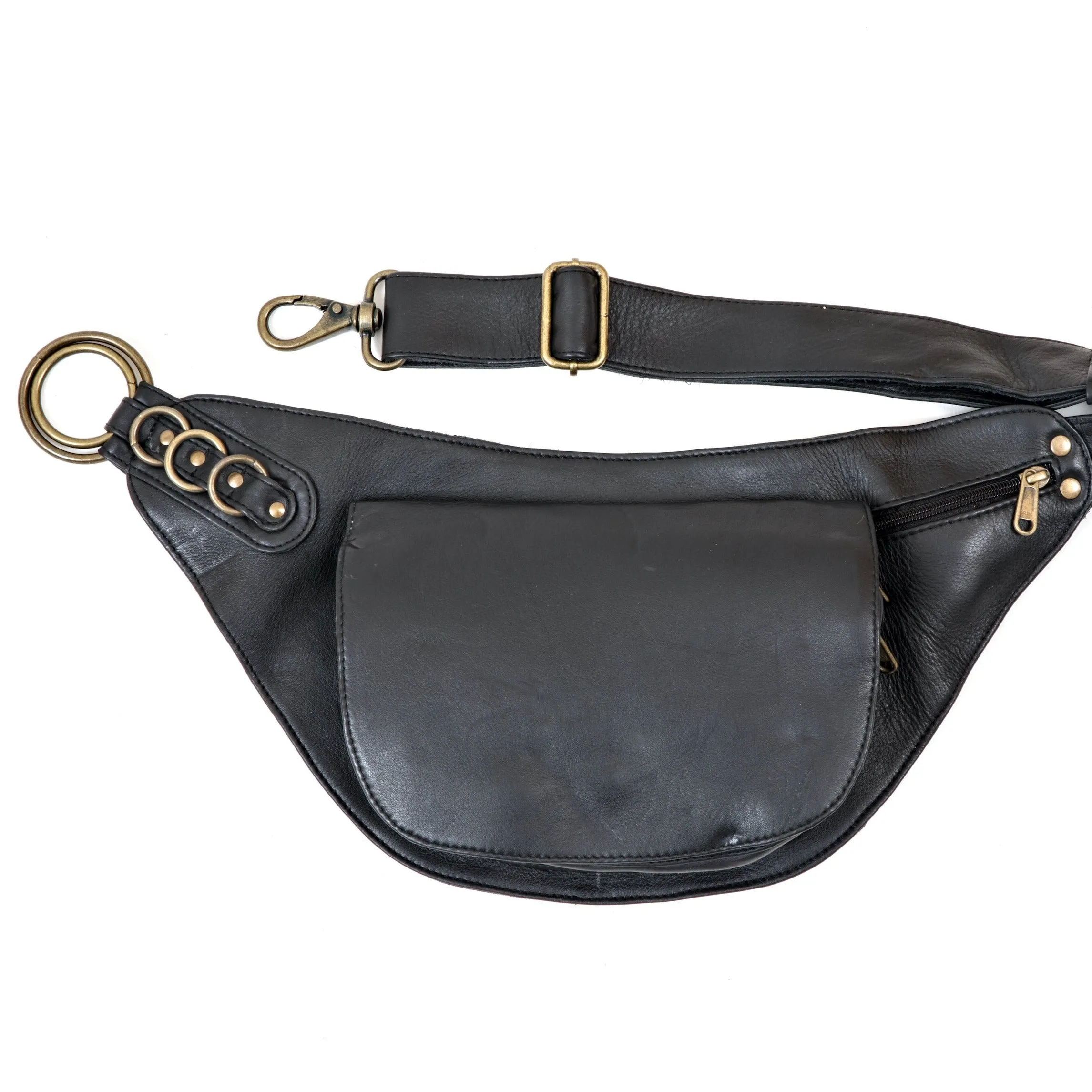 Leather Nelya Belt - Black  | Ex Display