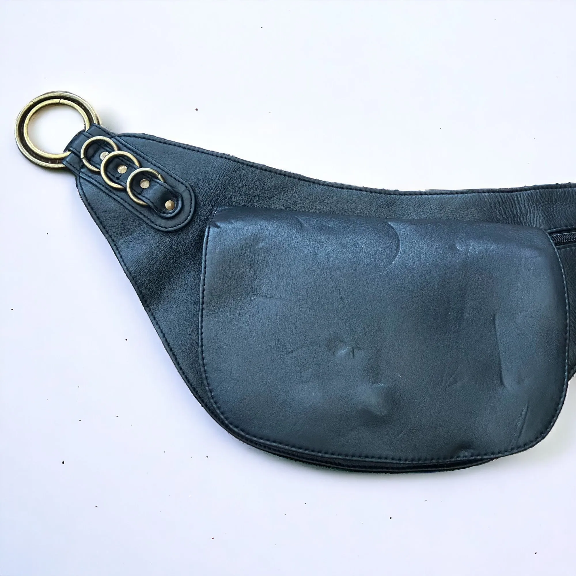 Leather Nelya Belt - Black  | Ex Display