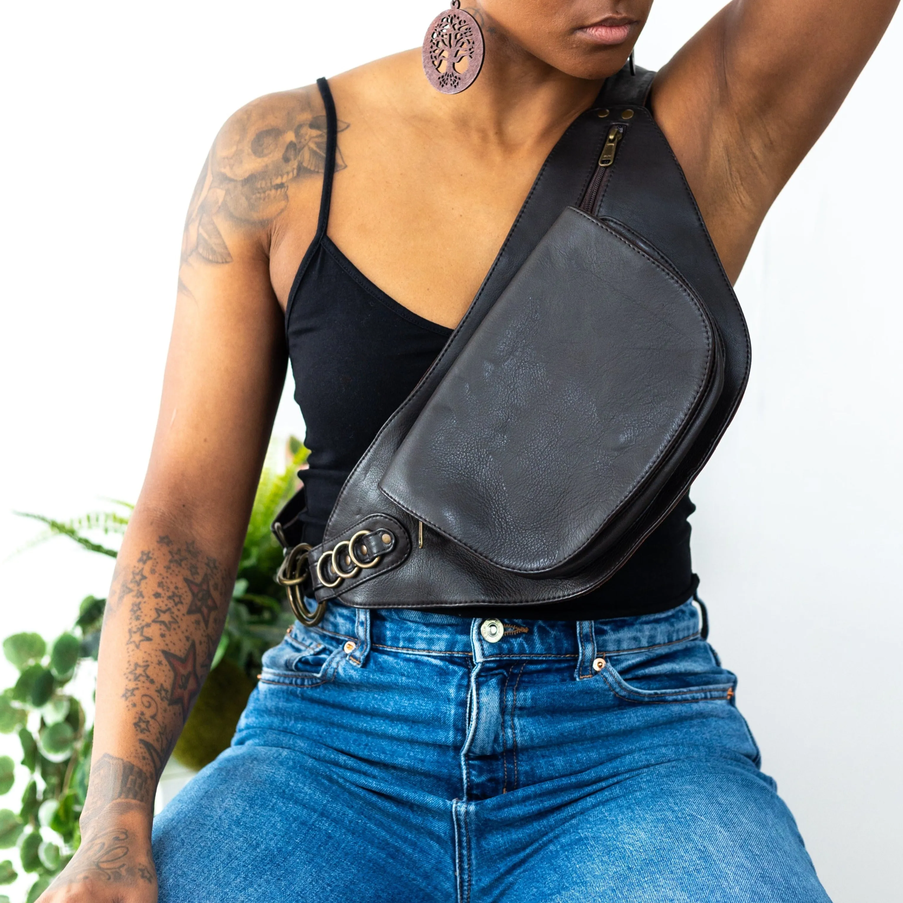 Leather Nelya Belt - Falcon Brown | Ex Display