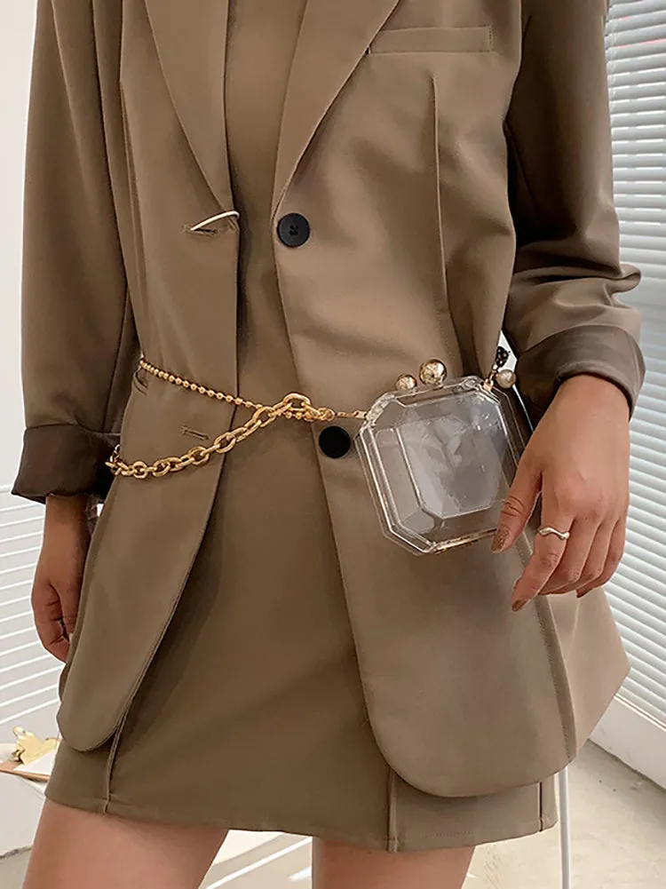 Lipstick Design Graceful Chain Novelty Bag