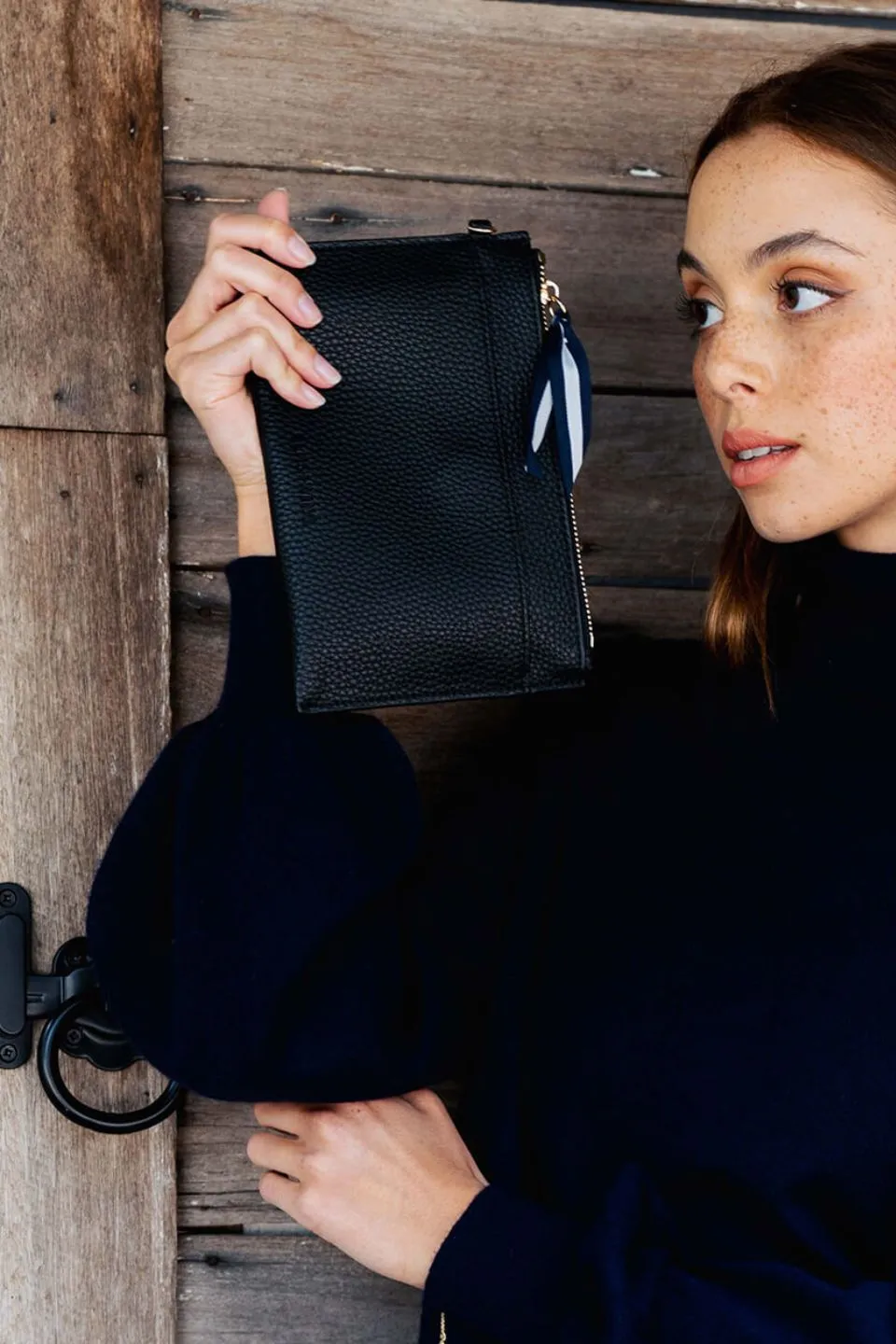 New York Black Coin Purse