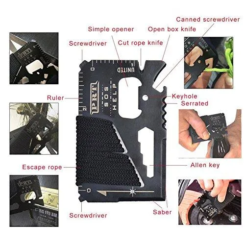Outdoor Survival Tool Kit with Survival Bracelet