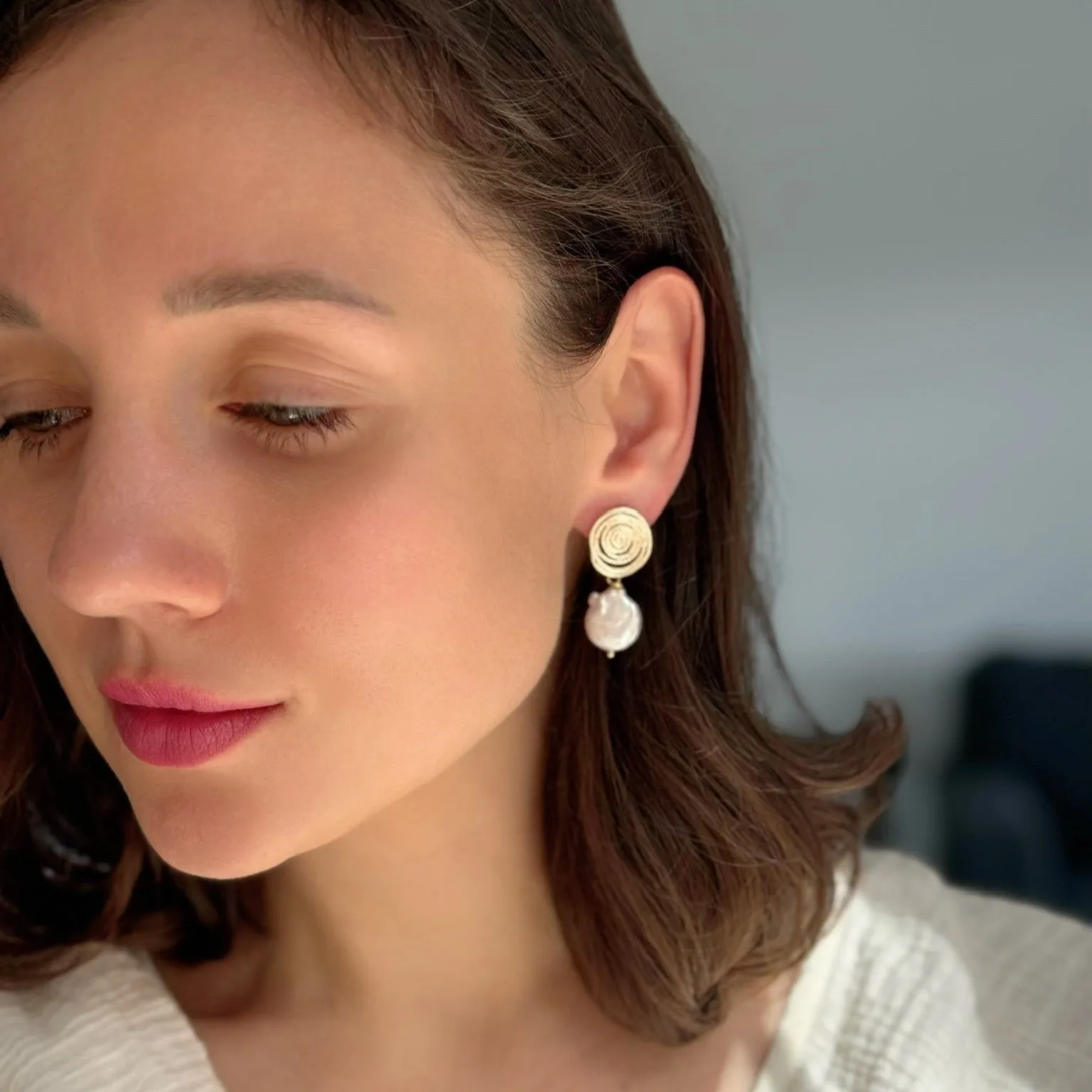 Pearl Drop Vintage Style Earrings