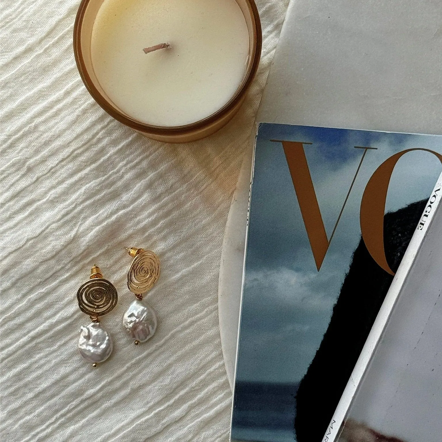 Pearl Drop Vintage Style Earrings