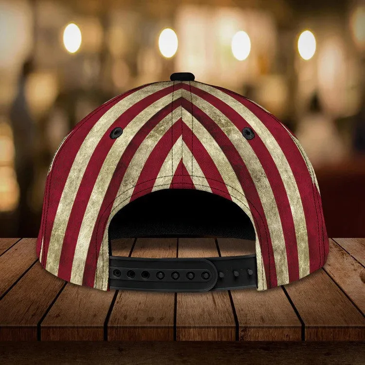 Personalized 4th of July Firefighter Cap 3D All Over Printed for Dad and Mom, Gift for Firefighter