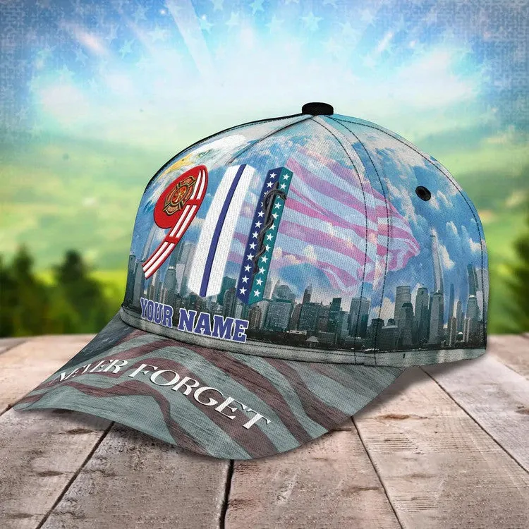 Personalized 9/11 Firefighter Baseball Cap - Never Forget - All Gave Some Gave All Hat