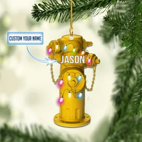 Personalized Firefighter Christmas Tool Backpack Ornaments, Gift for Men Dad Son