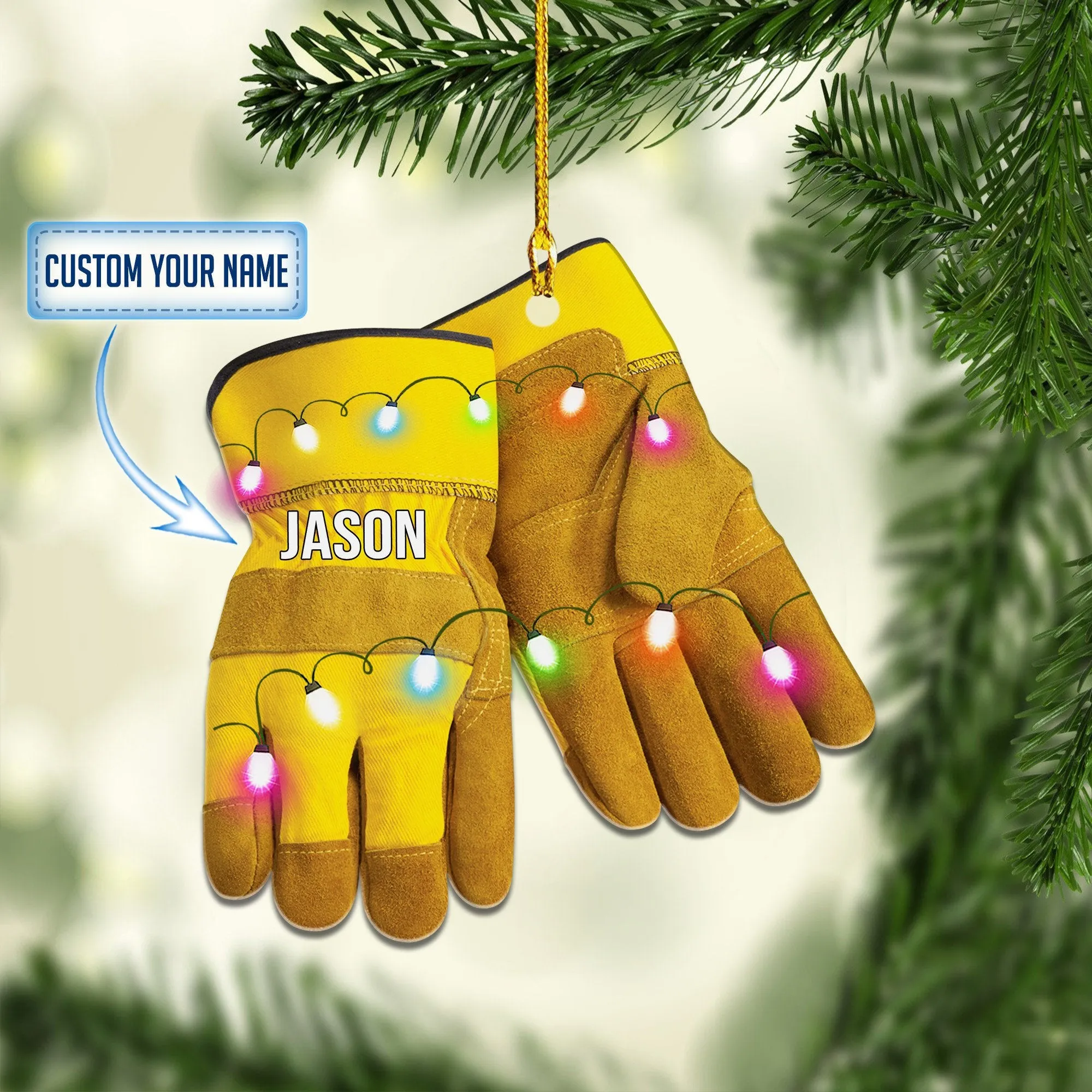 Personalized Firefighter Christmas Uniform Set Ornaments, Christmas Gift for Firefighter