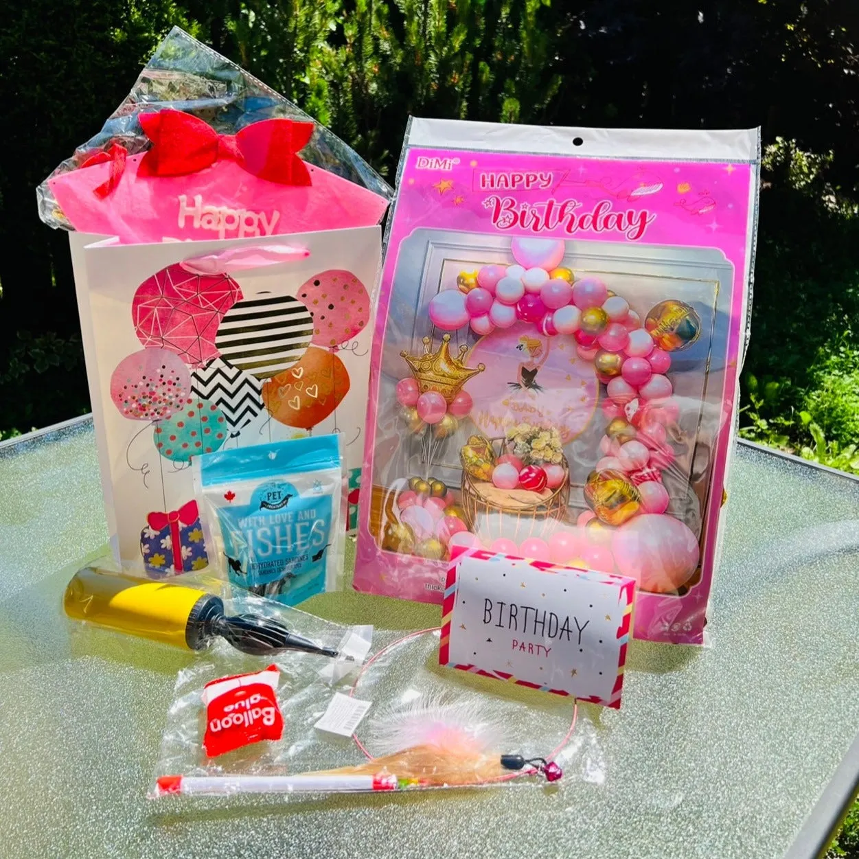 Pet Birthday Gift Package, Pink