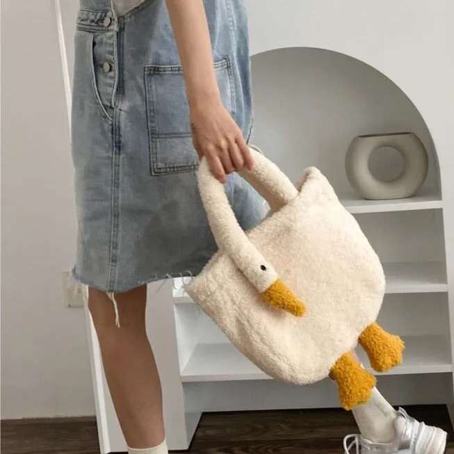 Plush Goose Mini Tote Bag | NEW