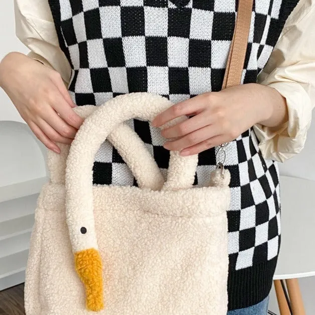 Plush Goose Mini Tote Bag | NEW