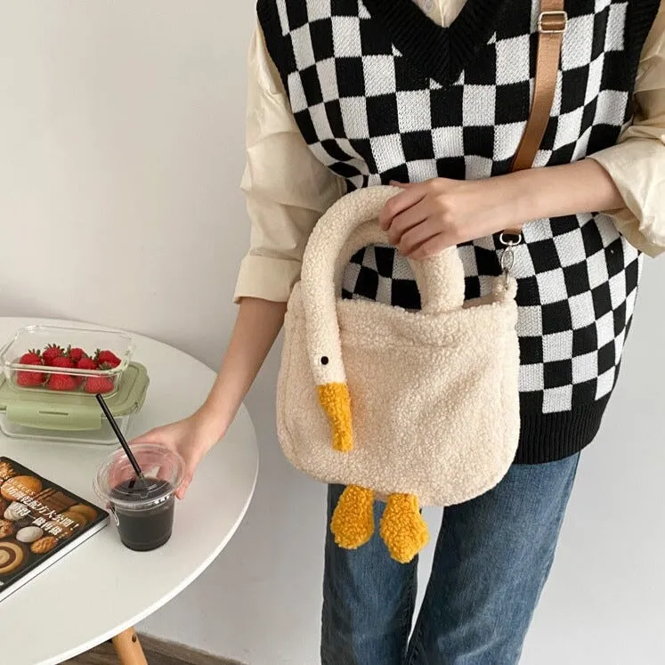 Plush Goose Mini Tote Bag | NEW