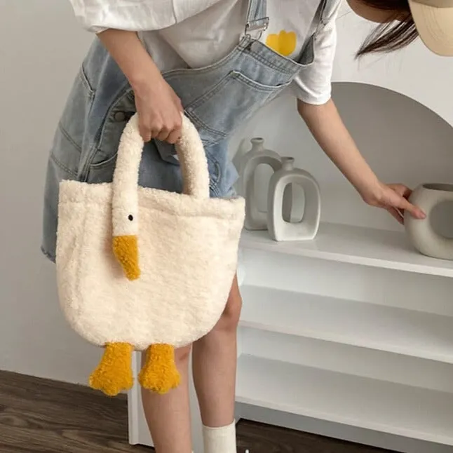 Plush Goose Mini Tote Bag | NEW