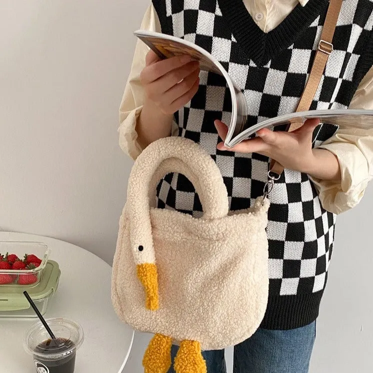 Plush Goose Mini Tote Bag | NEW