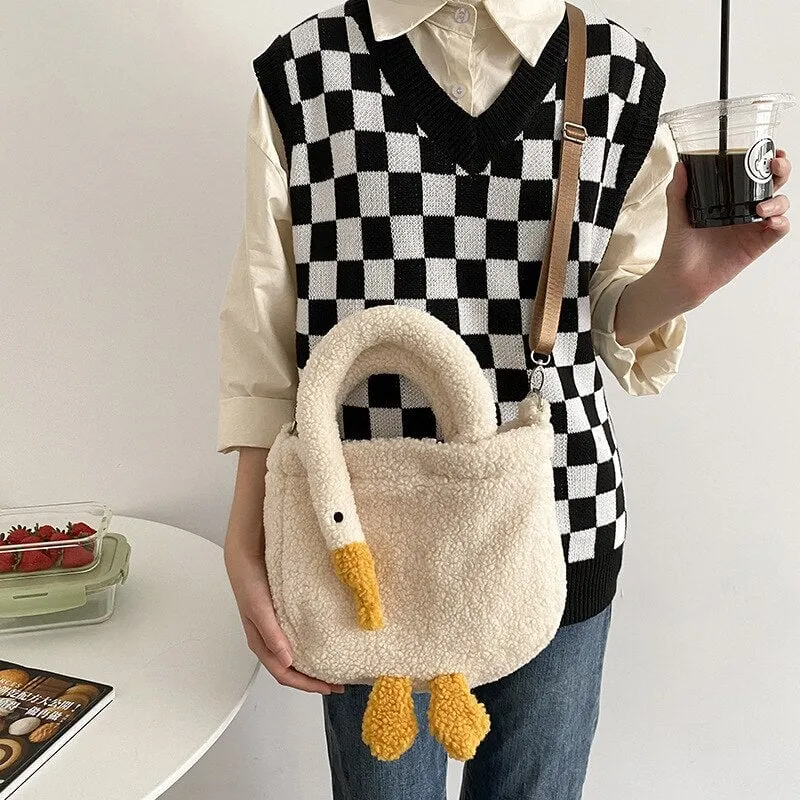 Plush Goose Mini Tote Bag | NEW