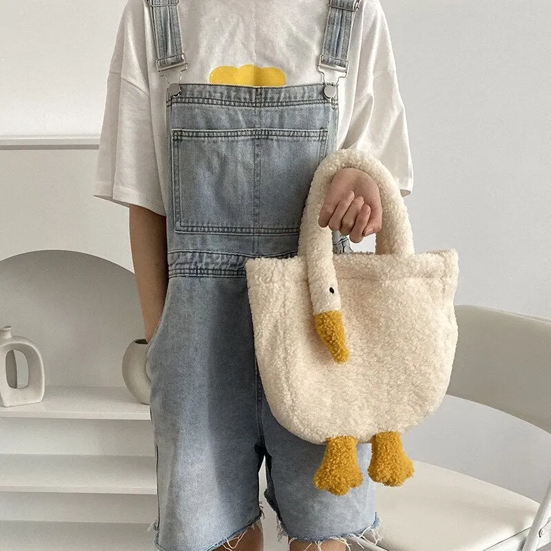 Plush Goose Mini Tote Bag | NEW
