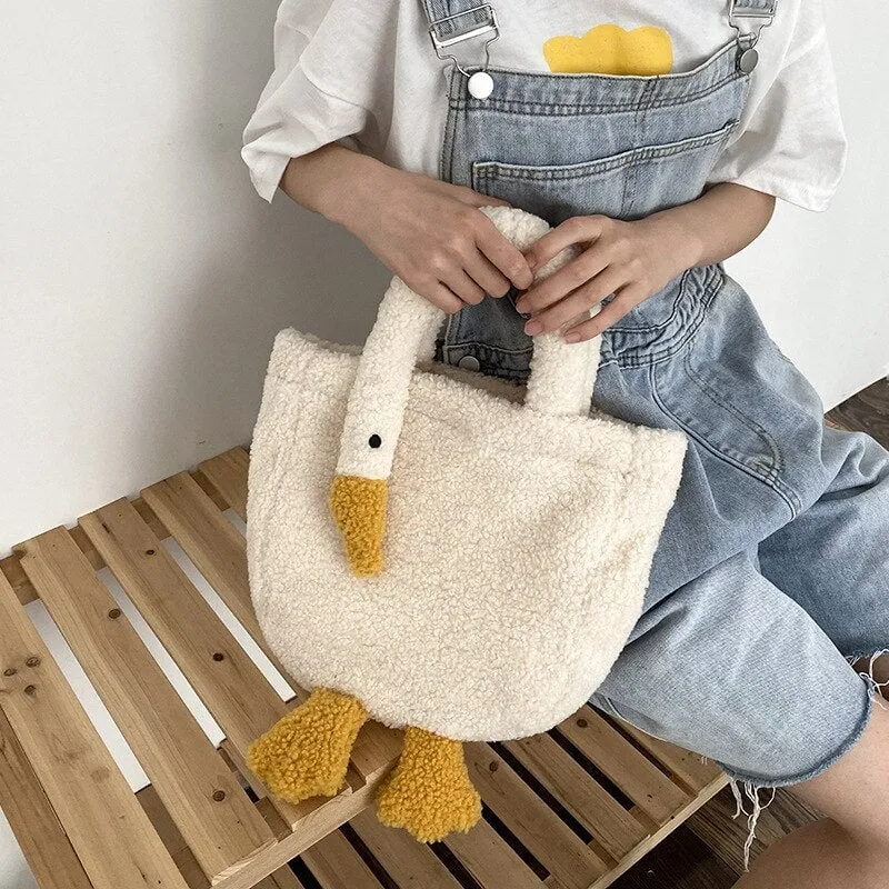 Plush Goose Mini Tote Bag | NEW