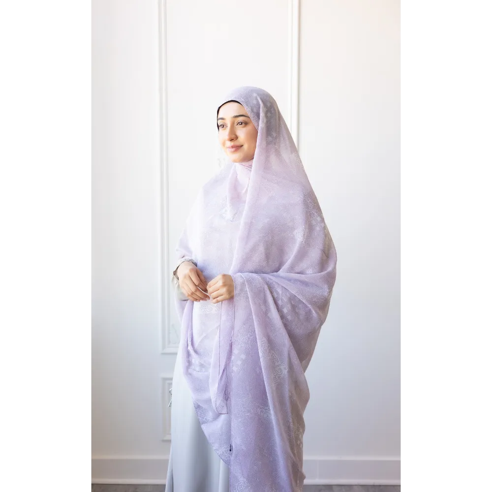 Printed Chiffon Hijab - Candy Floss