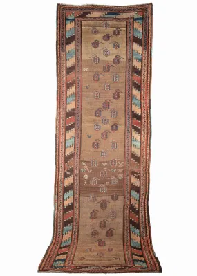 Rare 19th Century Kurdish Runner - 3'8 x 10'5