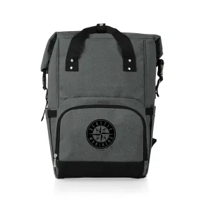 Seattle Mariners - On The Go Roll-Top Backpack Cooler