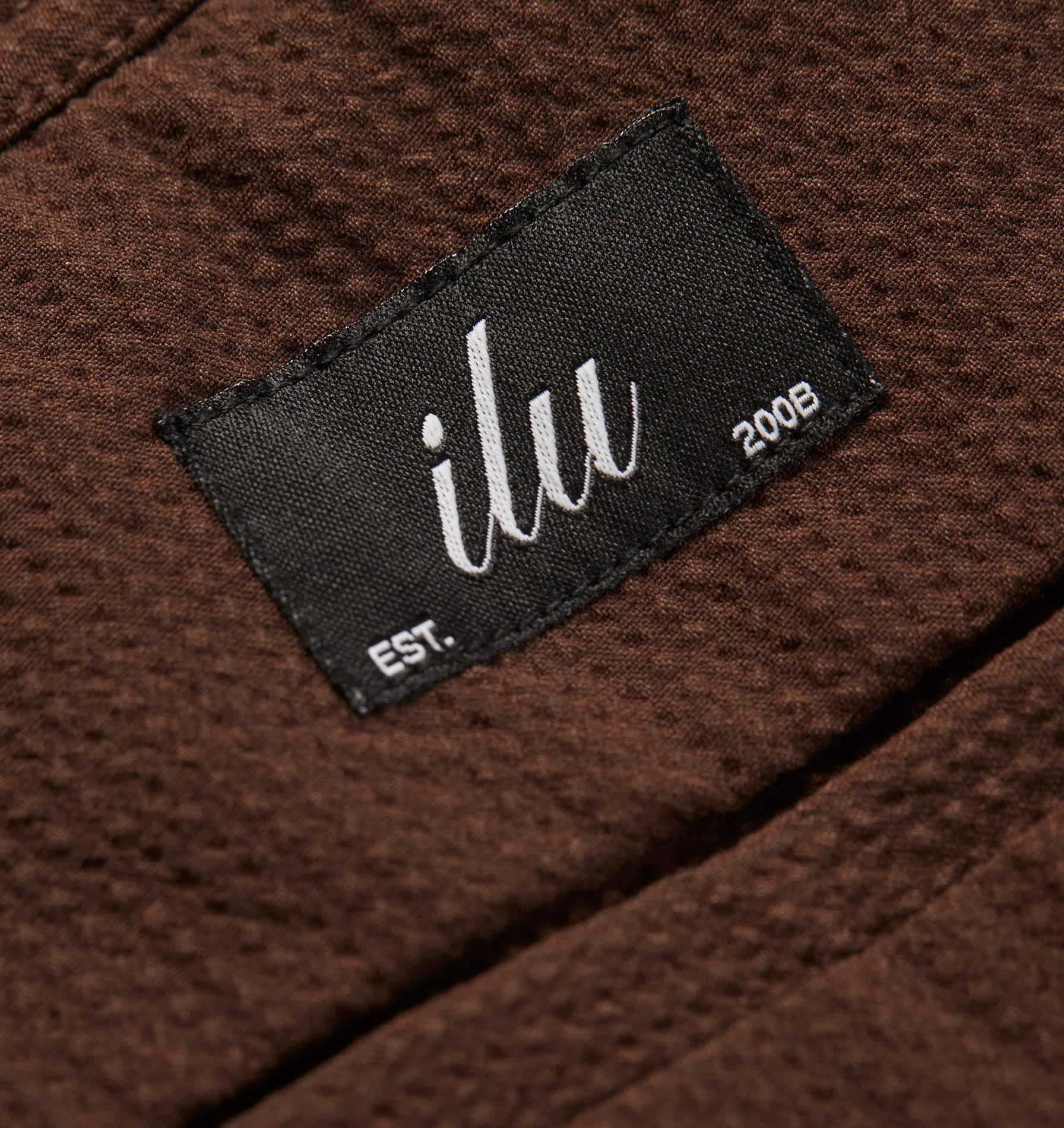 Seersucker Slim Kobe Pant - Tall - Dark Brown