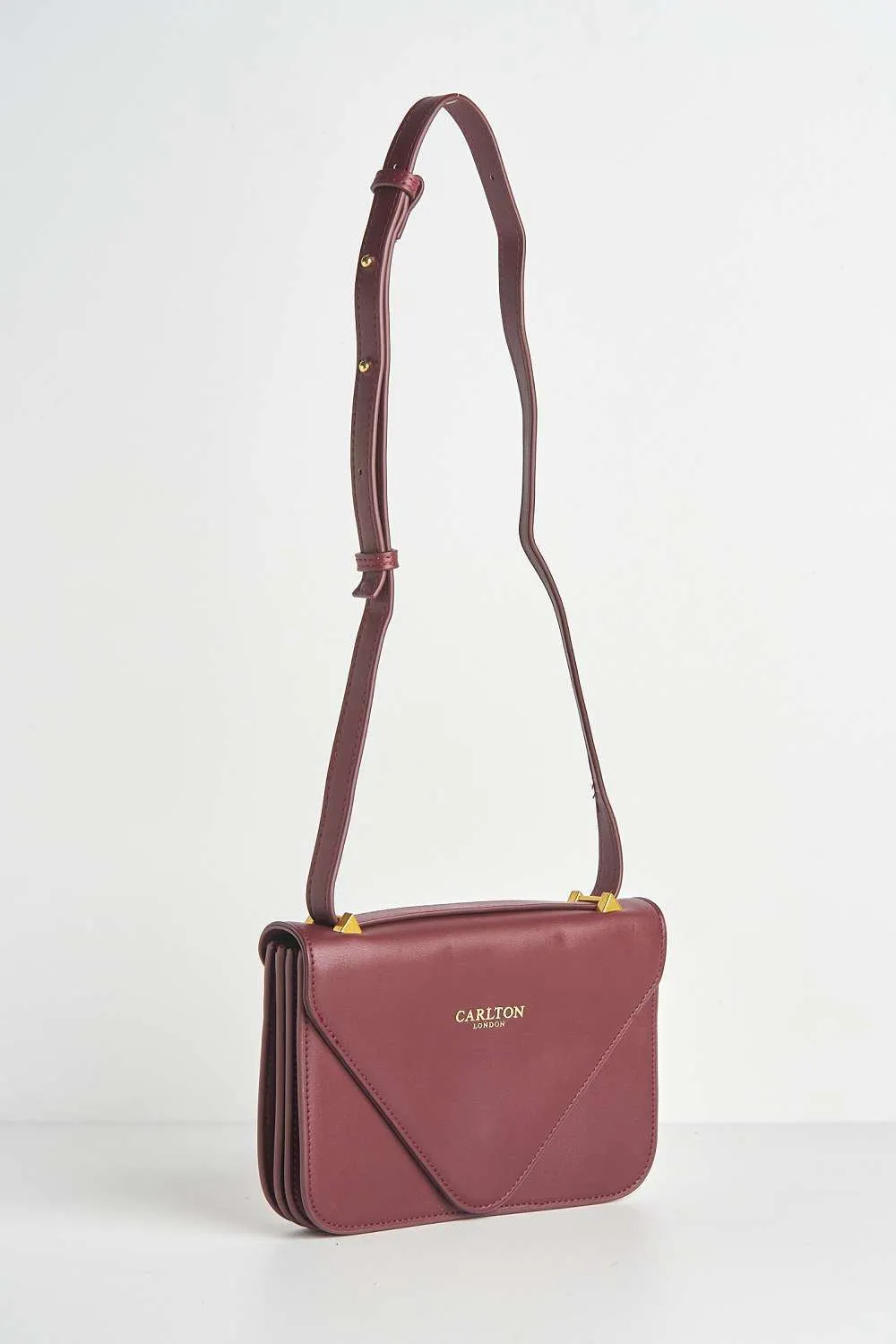 Sima Carlton Collection Cross Body Small Envelope Bag in Purple