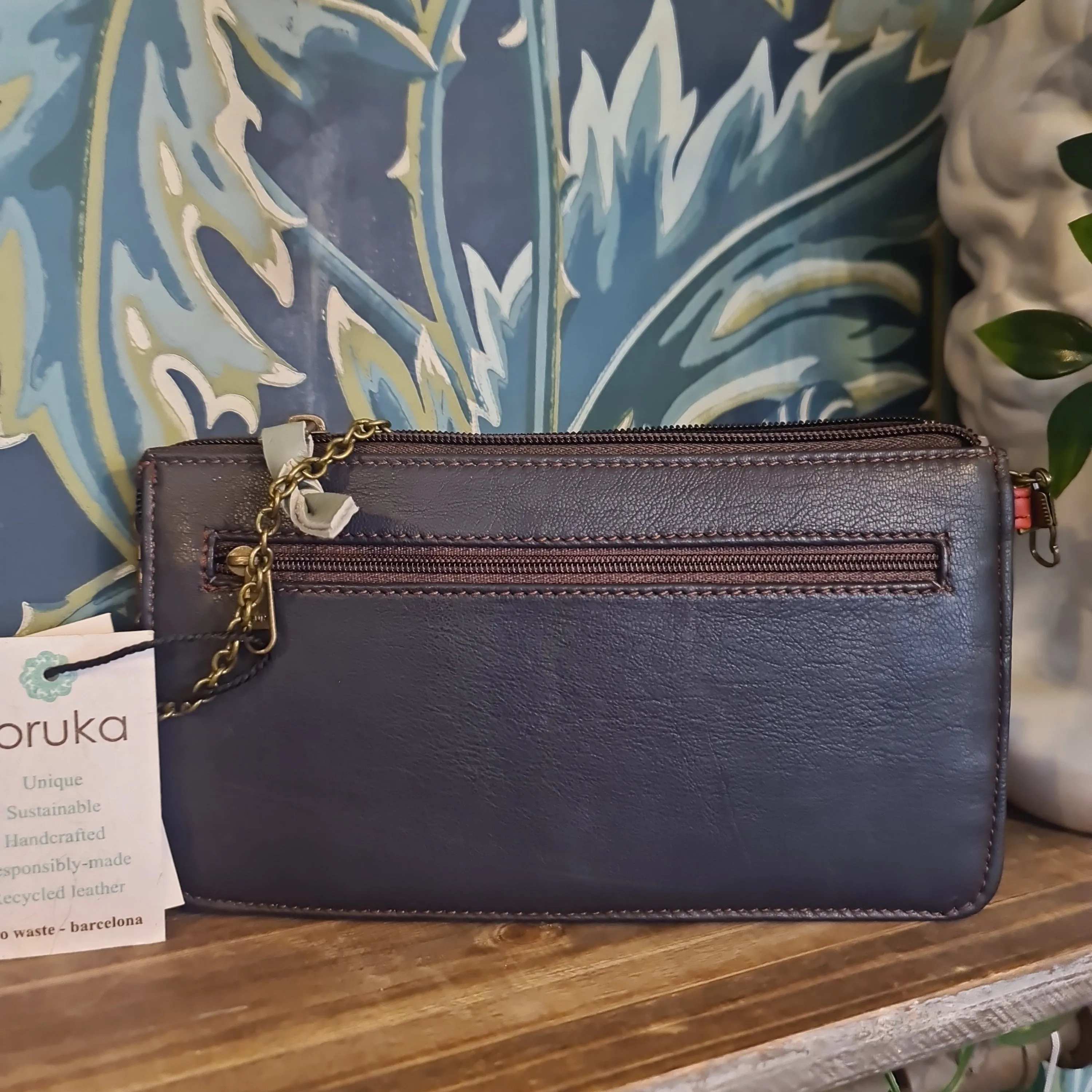 Soruka Mixed Leather Purse/Across Body Handbag