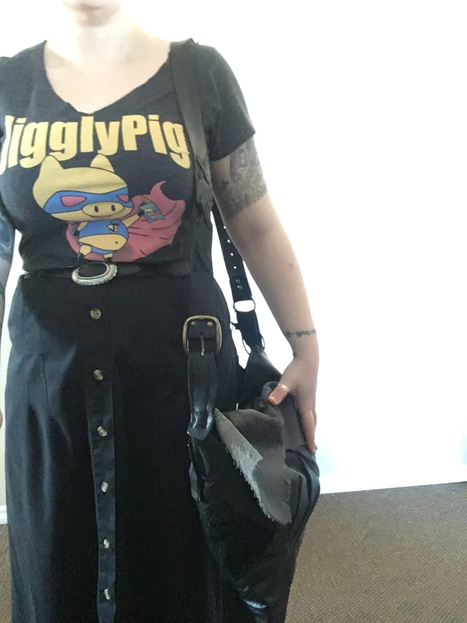 Square Black Pleats and Spiders