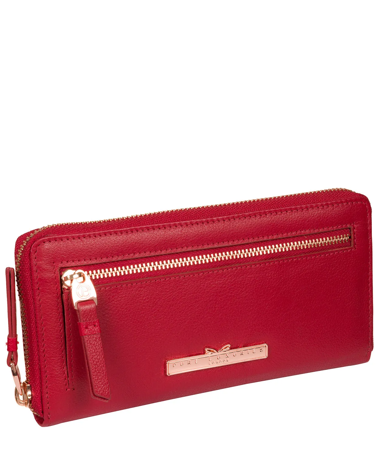 'Starling' Barbados Cherry Leather Purse