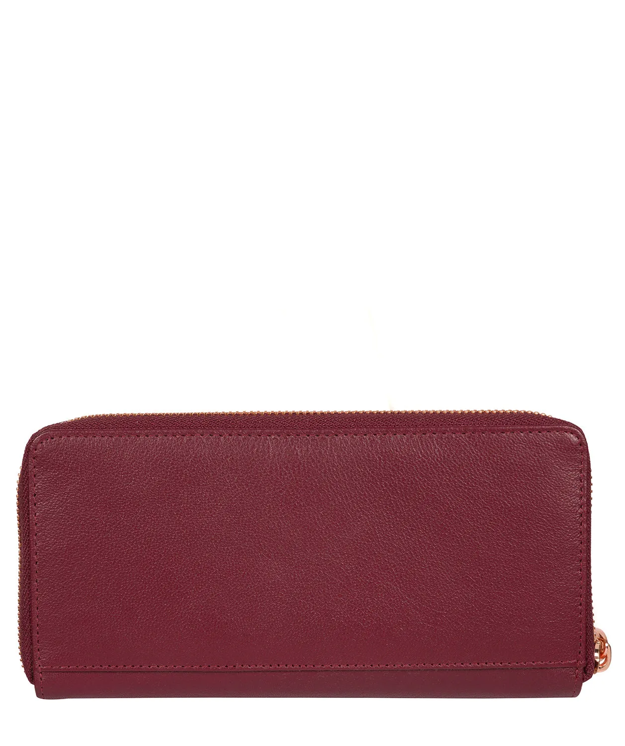 'Starling' Pomegranate Leather Purse