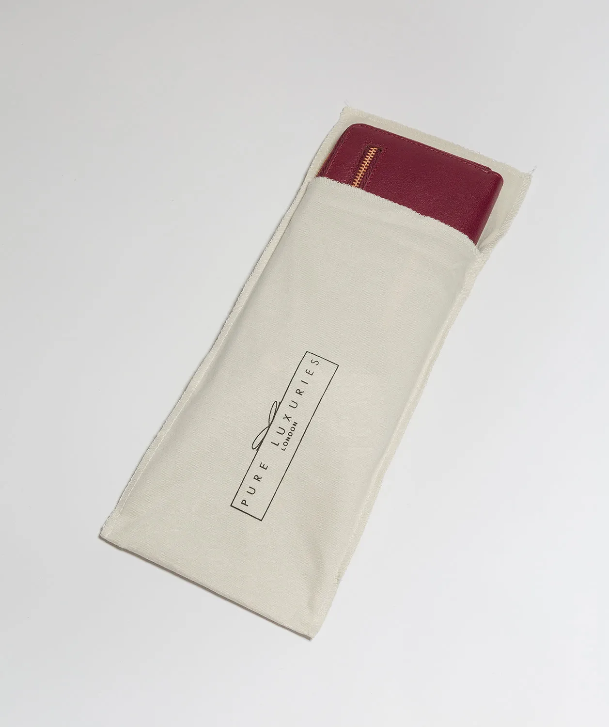 'Starling' Pomegranate Leather Purse