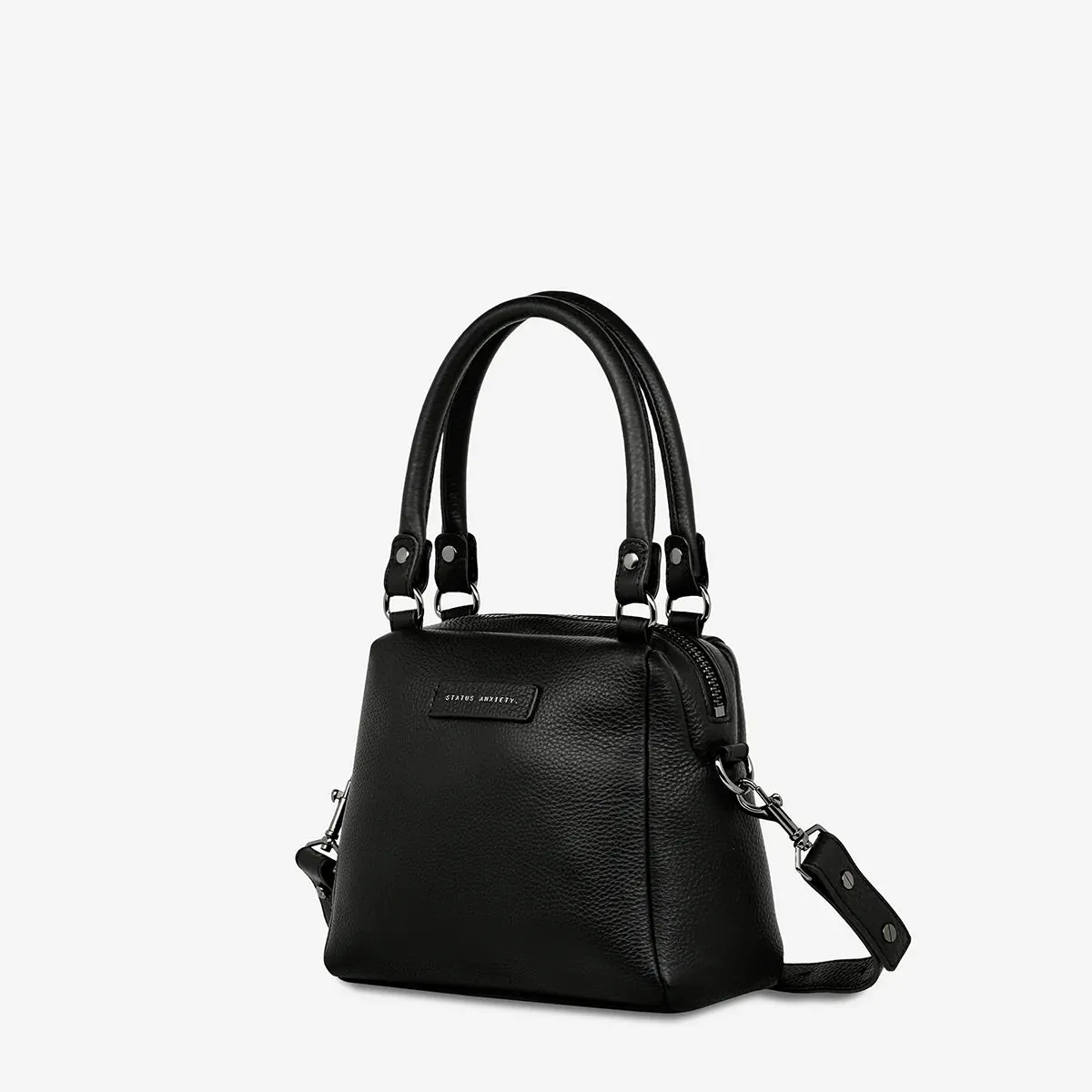 STATUS ANXIETY Mini Mountains Leather Bag - Black