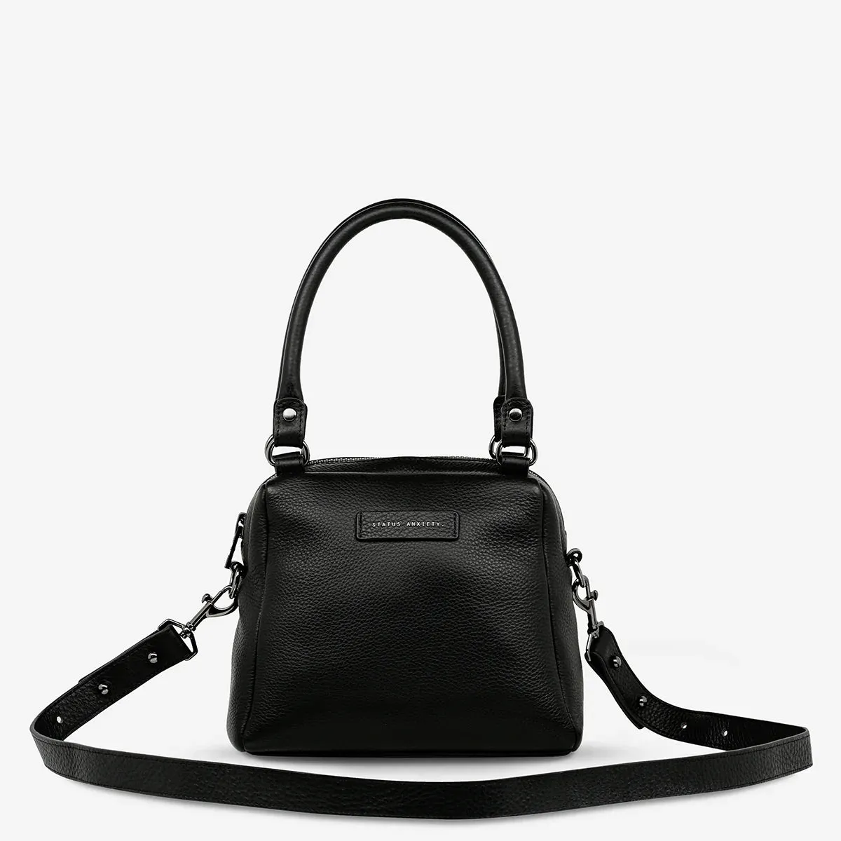 STATUS ANXIETY Mini Mountains Leather Bag - Black