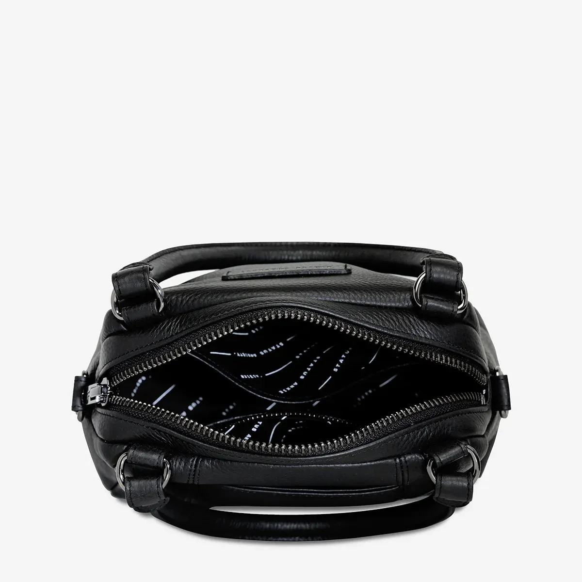 STATUS ANXIETY Mini Mountains Leather Bag - Black