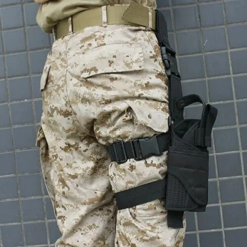 Tactical Pistol Adjustable Gun Drop Leg Thigh Holster Pouch Holder Bag