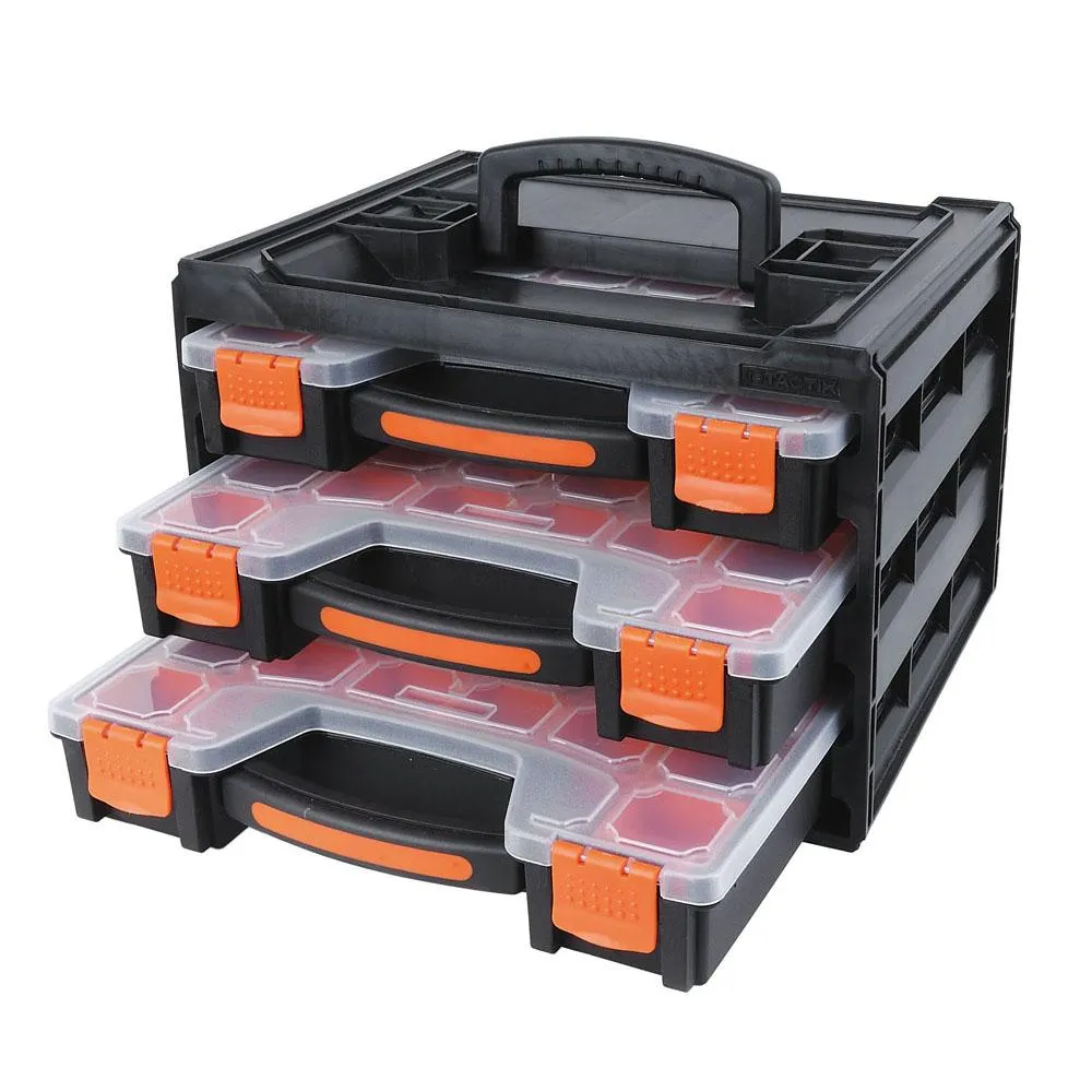 Tactix 3-Piece Storage Box Organiser