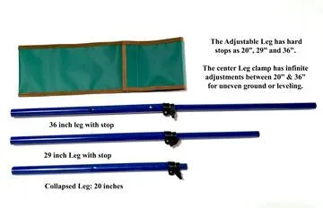 TEMBOTUSK ADJUSTABLE LEG SKOTTLE GRILL KIT