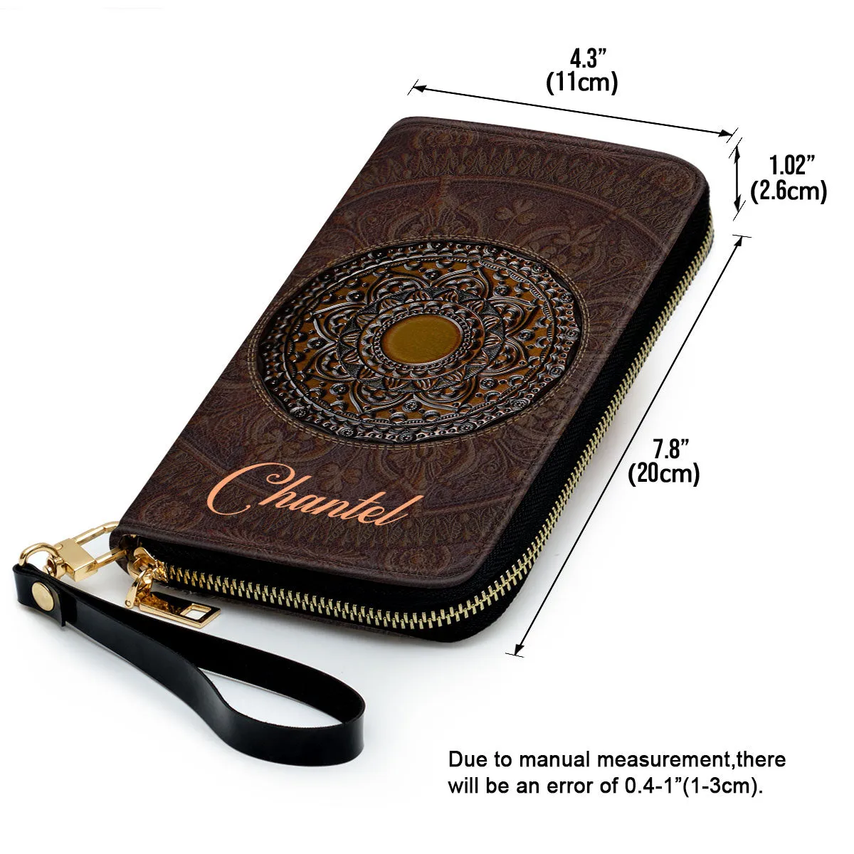 The Mysticism - Personalized Leather Clutch Purse STB25