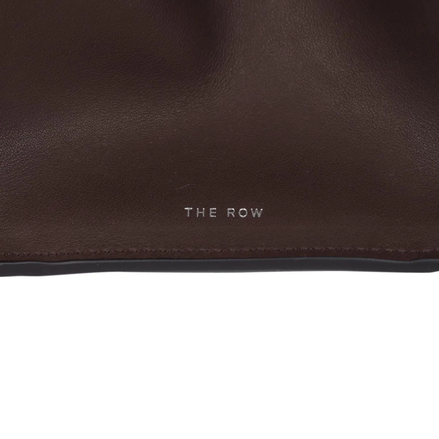 The Row Soft Margaux Shoulder 12 Bag Hippo Grey Saddle Leather Silver Hardware