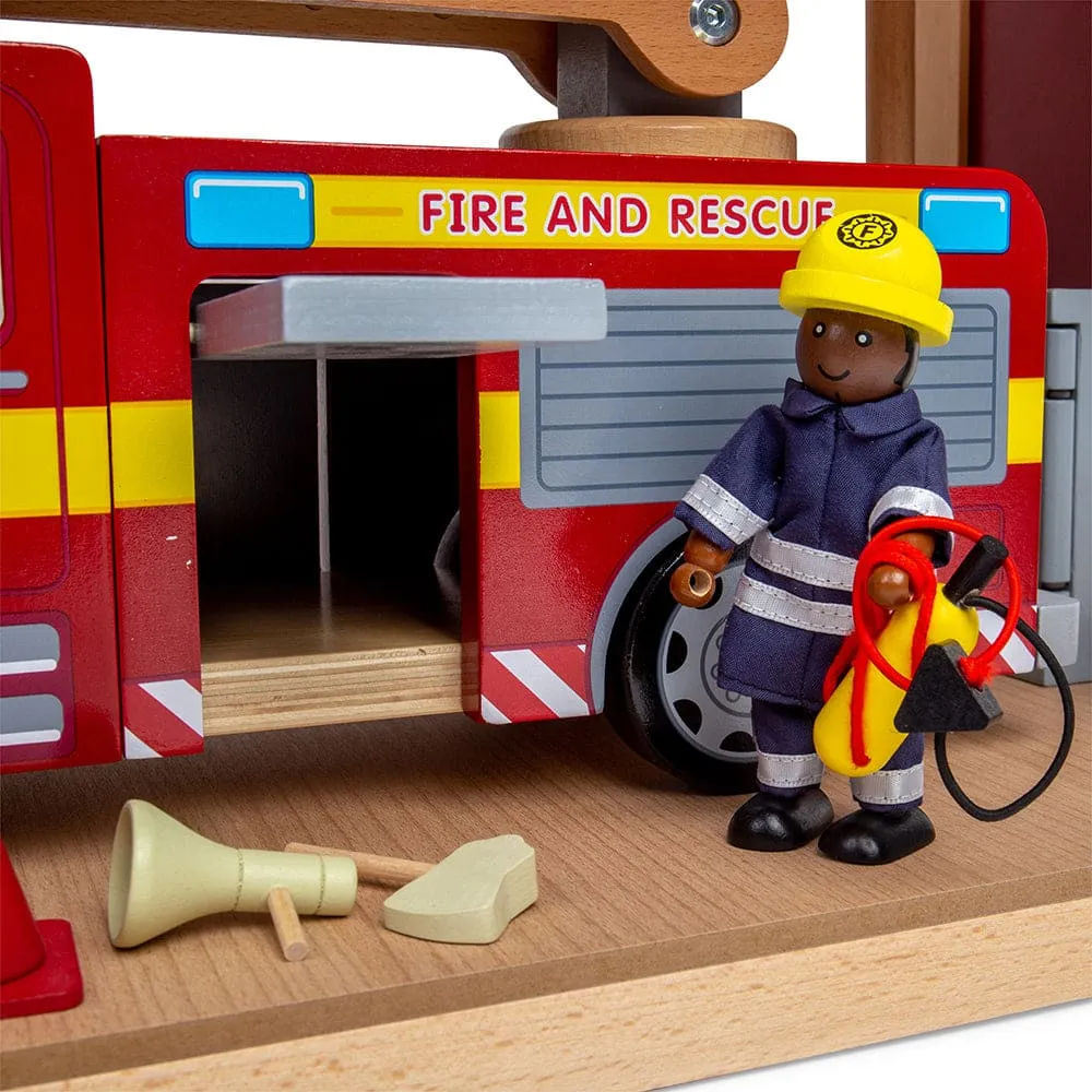 Tidlo Fire Station Toy Bundle