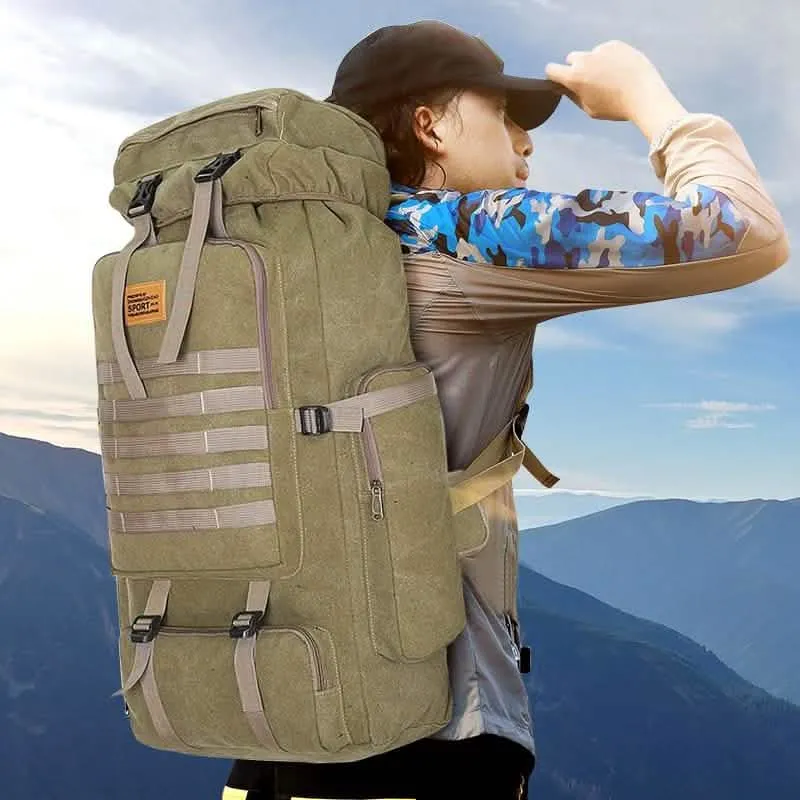 Ultimate 100L Waterproof Adventure Backpack for Outdoor Enthusiasts