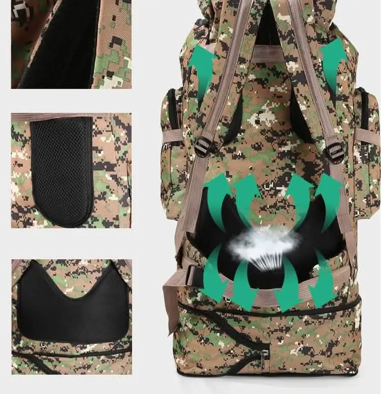 Ultimate 100L Waterproof Adventure Backpack for Outdoor Enthusiasts