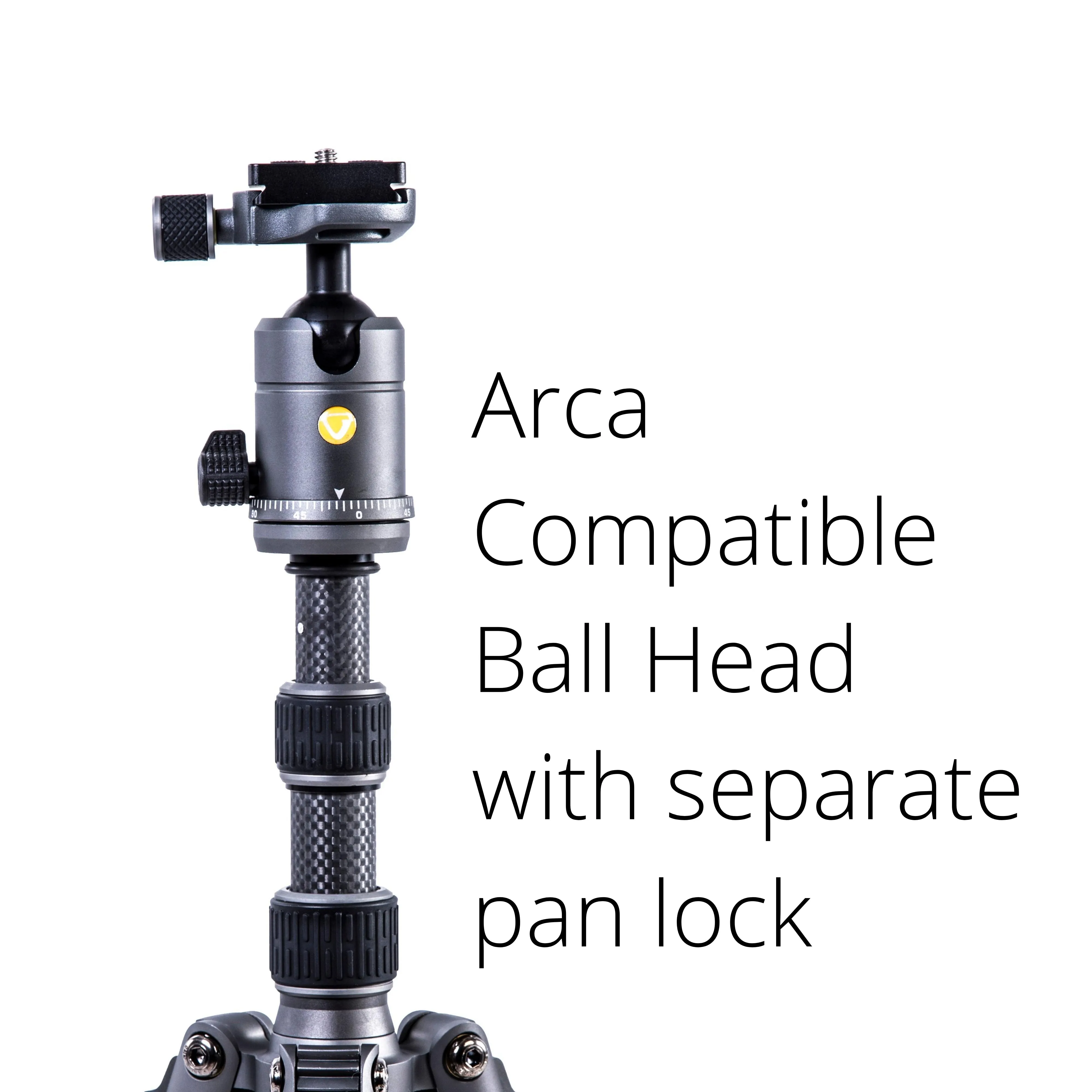 VEO 3GO 235CB Carbon Travel Tripod and VEO GO 34M Black Shoulder Bag