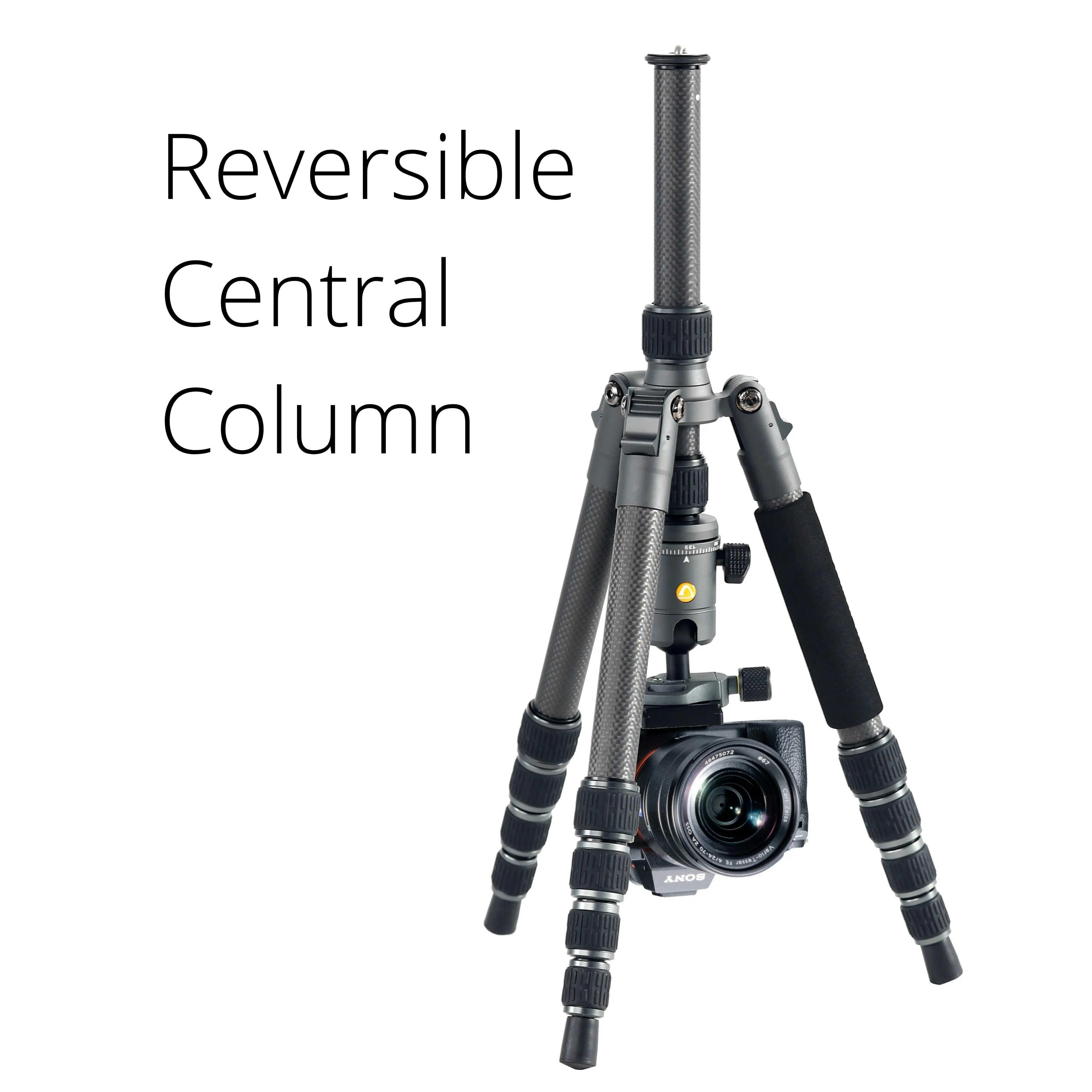VEO 3GO 235CB Carbon Travel Tripod and VEO GO 34M Black Shoulder Bag