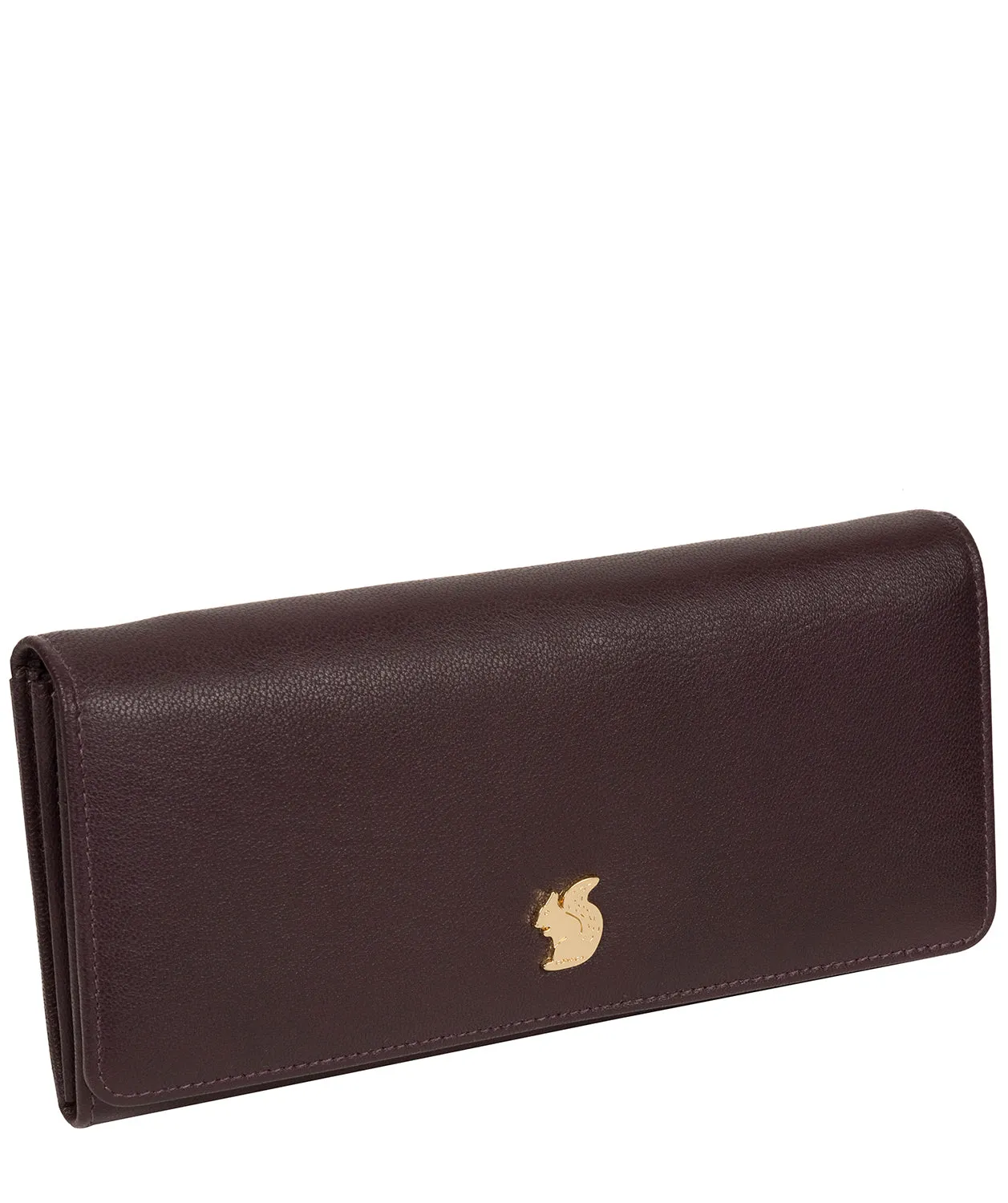 'Weisz' Plum Leather Purse